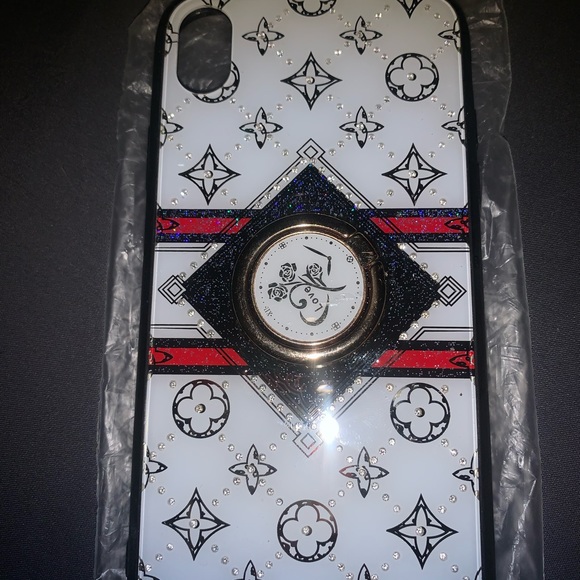 Really pretty IPhone XR phone case new with bag it came and a kickstand on back. - Picture 6 of 7